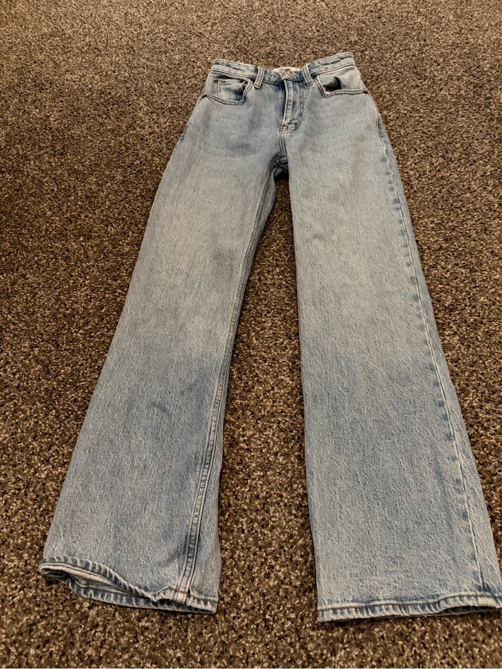 Abercrombie & Fitch Light Blue Straight-Leg Jeans